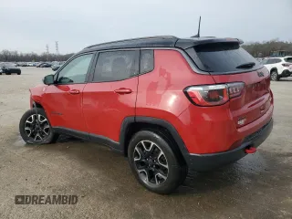 2020 Jeep Compass Trailhawk with VIN 3C4NJDDB5LT122219, listed as a Copart auction lot 47773725 with 165,376 mi miles and Salvage Title. Bid and sale history available at carsss.com. Image 2.