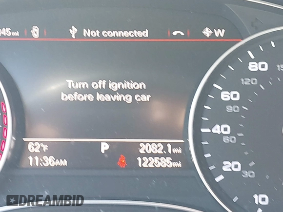 2016 Audi A6 2.0T Premium Plus with VIN WAUGFAFC4GN045229, listed as a IAAI auction lot 41974532 with 122,585 mi miles. Bid and sale history available at carsss.com. Image 15.