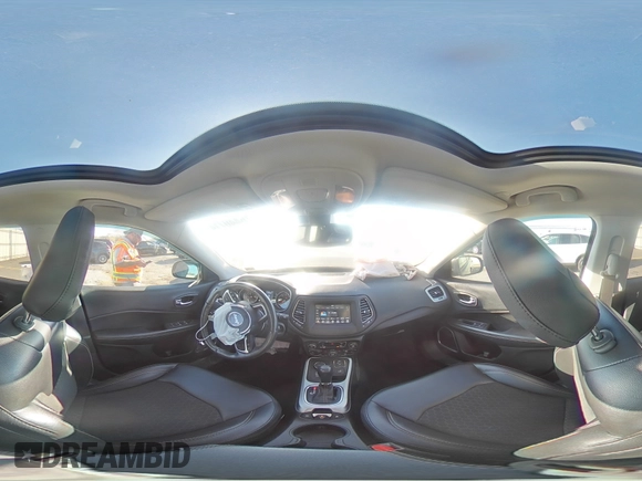 2020 Jeep Compass Latitude with VIN 3C4NJDBB4LT255556, listed as a Copart auction lot 76440714 with 19,102 mi miles and Salvage Title. Bid and sale history available at DreamBid. Image 13.