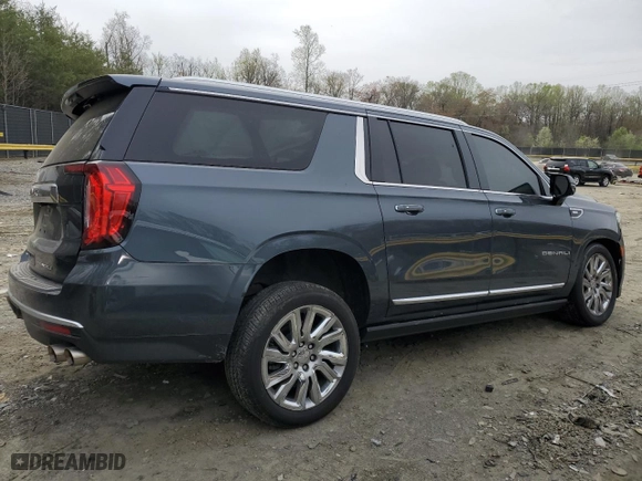 2021 GMC Yukon XL Denali with VIN 1GKS2JKL5MR222488, listed as a Copart auction lot 50611545 with 72,649 mi miles and Salvage Title. Bid and sale history available at carsss.com. Image 3.
