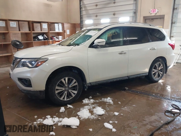 2017 Nissan Pathfinder SV with VIN 5N1DR2MM9HC900787, listed as a IAAI auction lot 41621526 with 126,320 mi miles. Bid and sale history available at carsss.com. Image 19.