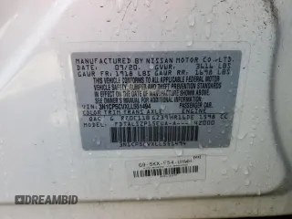 2020 Nissan Kicks SV with VIN 3N1CP5CVXLL551494, listed as a Copart auction lot 52724495 with 112,585 mi miles and Salvage Title. Bid and sale history available at carsss.com. Image 13.