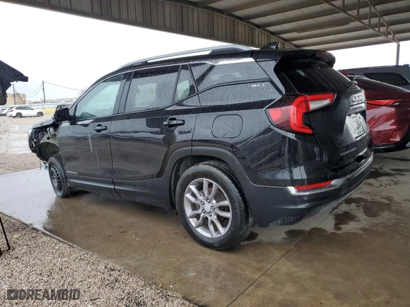 2023 GMC Terrain SLT with VIN 3GKALPEG5PL164789, listed as a Copart auction lot 46358035 with 58,895 mi miles and Clean Title. Bid and sale history available at carsss.com. Image 2.