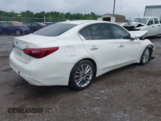 2021 Infiniti Q50 Luxe z VIN JN1EV7BR3MM751283, wystawiony jako IAAI lot #42446846 z przebiegiem 25 524 mil mil oraz . Historia ofert i sprzedaży dostępna na DreamBid. Obrazek 4.
