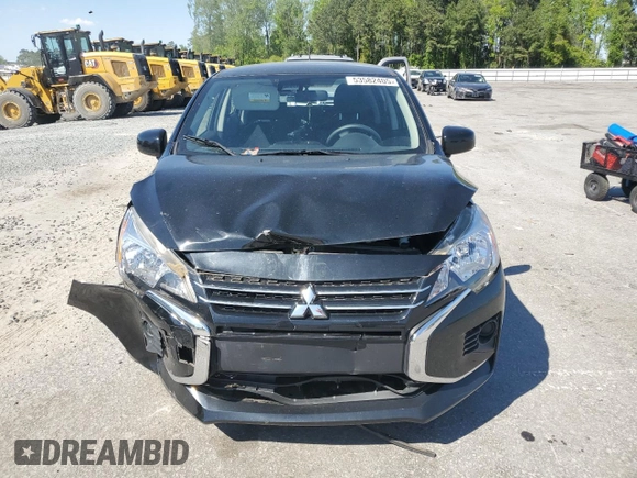 2023 Mitsubishi Mirage ES z VIN ML32AUHJ5PH000570, wystawiony jako Copart lot #53582405 z przebiegiem 7 858 mil mil oraz Szkoda całkowita • Salvage title. Historia ofert i sprzedaży dostępna na DreamBid. Obrazek 5.