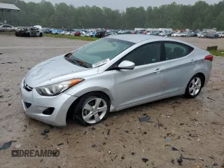 2013 Hyundai Elantra GLS with VIN 5NPDH4AE9DH375213, listed as a Copart auction lot 58547995 with 48,962 mi miles and Salvage title. Bid and sale history available at DreamBid. Image 1.