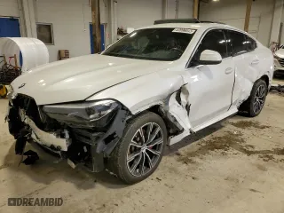 2020 BMW X6 xDrive40i with VIN 5UXCY6C07L9B43453, listed as a Copart auction lot 52096845 with 0 mi miles and Salvage Title. Bid and sale history available at carsss.com. Image 1.