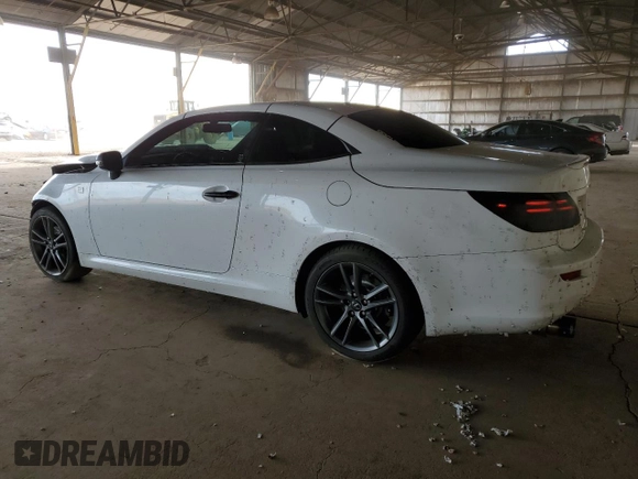 2013 Lexus IS 250 C with VIN JTHFF2C29D2527058, listed as a Copart auction lot 86412164 with 89,158 mi miles and Salvage title. Bid and sale history available at DreamBid. Image 2.
