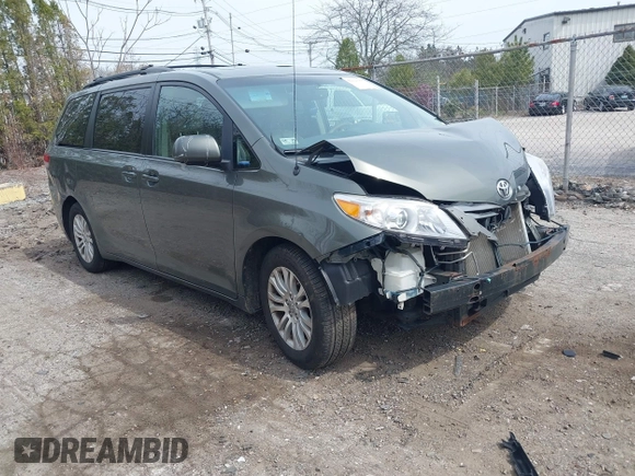 2012 Toyota Sienna XLE AAS with VIN 5TDYK3DC1CS199113, listed as a IAAI auction lot 42123757 with 211,723 mi miles and . Bid and sale history available at carsss.com. Image 1.