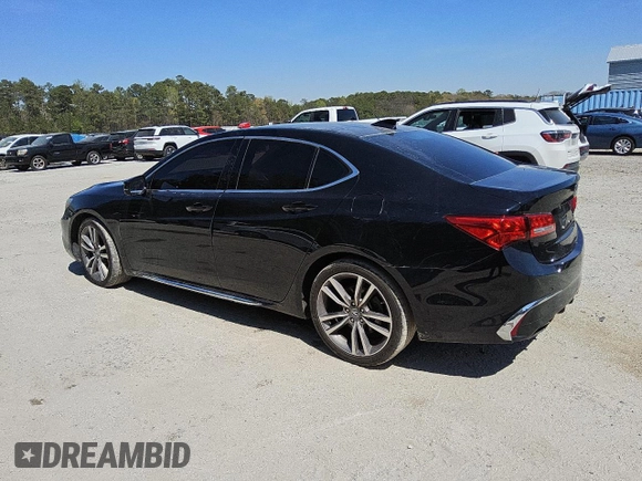 2020 Acura TLX w/Technology Pkg with VIN 19UUB2F4XLA005126, listed as a Copart auction lot 48730125 with 110,556 mi miles and Clean Title. Bid and sale history available at carsss.com. Image 2.