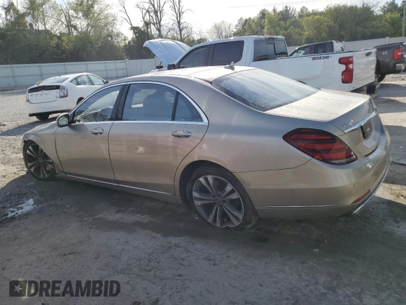 2020 Mercedes-Benz S S 560 with VIN WDDUG8GB3LA501004, listed as a Copart auction lot 73473184 with 35,068 mi miles and Salvage Title. Bid and sale history available at carsss.com. Image 2.