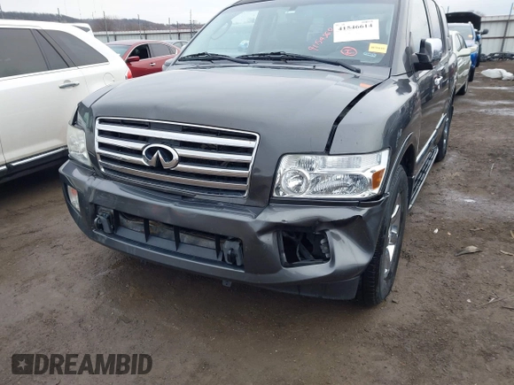 2007 Infiniti QX56 with VIN 5N3AA08C67N801662, listed as a IAAI auction lot 41546614 with 188,056 mi miles. Bid and sale history available at carsss.com. Image 6.