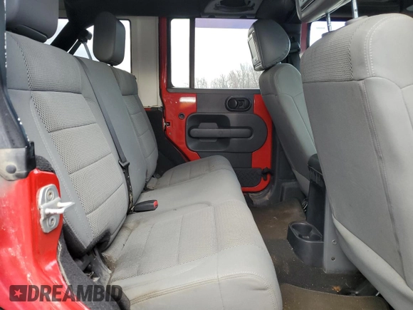 2007 Jeep Wrangler Unlimited Rubicon with VIN 1J4GA69177L102392, listed as a Copart auction lot 53195215 with 166,296 mi miles and Salvage title. Bid and sale history available at DreamBid. Image 11.