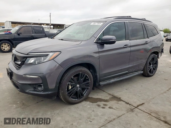 2021 Honda Pilot Special Edition with VIN 5FNYF5H25MB047648, listed as a Copart auction lot 49477835 with 31,900 mi miles and Salvage Title. Bid and sale history available at DreamBid. Image 1.