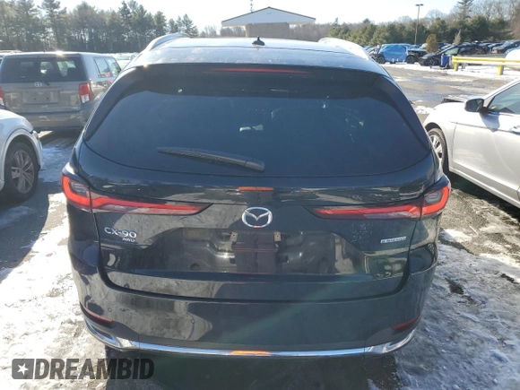 2024 Mazda CX-90 S Premium z VIN JM3KKDHC7R1176342, wystawiony jako Copart lot #89099425 z przebiegiem 7 778 mil mil oraz Szkoda całkowita • Salvage title. Historia ofert i sprzedaży dostępna na DreamBid. Obrazek 6.