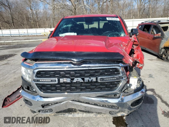 2022 Ram 1500 Big Horn with VIN 1C6RRFFG3NN455883, listed as a Copart auction lot 45040585 with 28,973 mi miles and Salvage Title. Bid and sale history available at carsss.com. Image 5.