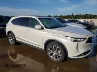 2022 Acura MDX w/Technology Package with VIN 5J8YE1H48NL045633, listed as a Copart auction lot 73693094 with 0 mi miles and Salvage Title. Bid and sale history available at carsss.com. Image 4.