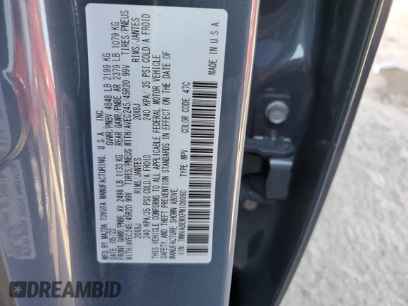 2023 Mazda CX-50 S Premium Plus with VIN 7MMVABEMXPN106060, listed as a Copart auction lot 42472923 with 8,250 mi miles and . Bid and sale history available at DreamBid. Image 15.