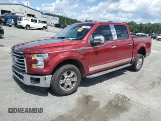 2015 Ford F-150 XL with VIN 1FTEW1CF2FKE96734, listed as a Copart auction lot 61216835 with 77,726 mi miles and Salvage title. Bid and sale history available at DreamBid. Image 1.