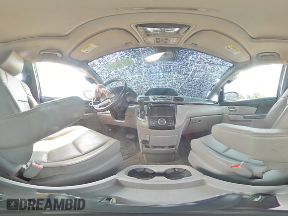 2014 Honda Odyssey EX-L with VIN 5FNRL5H68EB098207, listed as a Copart auction lot 66700024 with 161,701 mi miles and Salvage Title. Bid and sale history available at DreamBid. Image 14.