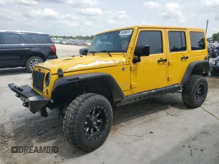 2015 Jeep Wrangler Unlimited Sahara with VIN 1C4BJWEG4FL628097, listed as a Copart auction lot 59496915 with 78,707 mi miles and Salvage title. Bid and sale history available at DreamBid. Image 1.