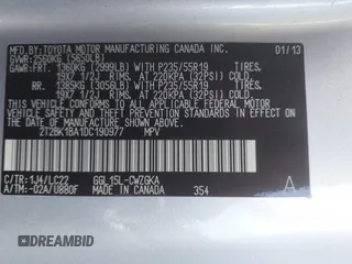 2013 Lexus RX 350 with VIN 2T2BK1BA1DC190977, listed as a IAAI auction lot 42427269 with 114,517 mi miles and . Bid and sale history available at DreamBid. Image 9.