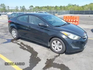 2016 Hyundai Elantra SE with VIN 5NPDH4AE6GH740872, listed as a IAAI auction lot 41930142 with 156,352 mi miles. Bid and sale history available at carsss.com. Image 1.