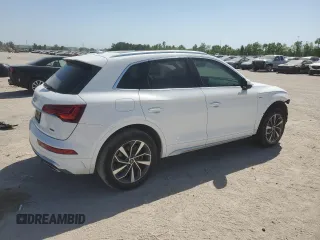 2022 Audi Q5 S line Premium with VIN WA1GAAFY3N2047799, listed as a Copart auction lot 52827315 with 22,846 mi miles and Salvage title. Bid and sale history available at DreamBid. Image 3.
