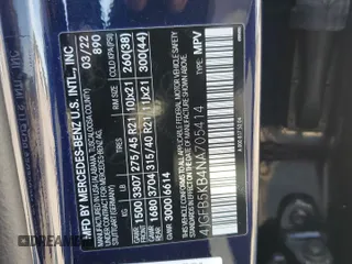 2022 Mercedes-Benz GLE 450 с VIN 4JGFB5KB4NA705414, выставлен на аукционе Copart как лот 49612345 с пробегом 26 219 миль миль и Списание • Salvage title. История ставок и продаж доступна на DreamBid. Изображение 13.