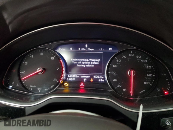 2017 Audi Q7 Premium Plus with VIN WA1LAAF78HD029250, listed as a Copart auction lot 52491135 with 141,889 mi miles and Clean title. Bid and sale history available at DreamBid. Image 9.