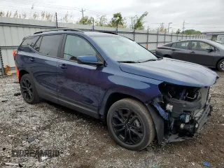 2022 GMC Terrain SLE with VIN 3GKALMEV1NL203016, listed as a Copart auction lot 57675265 with 57,471 mi miles and Salvage title. Bid and sale history available at DreamBid. Image 4.