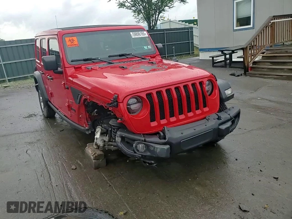 2021 Jeep Wrangler Unlimited Freedom with VIN 1C4HJXDN0MW605573, listed as a Copart auction lot 59896165 with 55,751 mi miles and Salvage title. Bid and sale history available at DreamBid. Image 15.