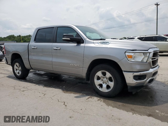 2019 Ram 1500 Big Horn with VIN 1C6SRFFT1KN686081, listed as a Copart auction lot 59565525 with 127,987 mi miles and Salvage title. Bid and sale history available at DreamBid. Image 4.