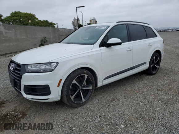 2019 Audi Q7 Premium Plus with VIN WA1LAAF70KD047717, listed as a Copart auction lot 59835635 with Not provided miles and Salvage title. Bid and sale history available at DreamBid. Image 1.