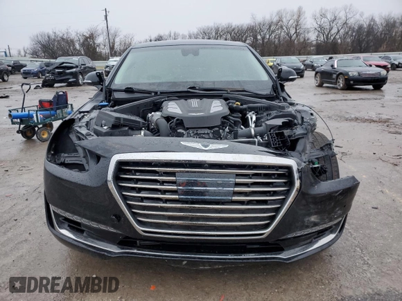2019 Genesis G90 Premium z VIN KMTF34JA4KU061655, wystawiony jako Copart lot #37555434 z przebiegiem 23 106 mil mil oraz . Historia ofert i sprzedaży dostępna na DreamBid. Obrazek 5.