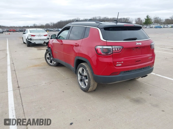 2021 Jeep Compass Limited with VIN 3C4NJDCB7MT555074, listed as a IAAI auction lot 41919369 with 29,525 mi miles and . Bid and sale history available at DreamBid. Image 3.