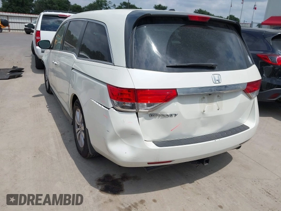 2015 Honda Odyssey EX-L z VIN 5FNRL5H60FB102770, wystawiony jako IAAI lot #42147486 z przebiegiem 160 958 mil mil oraz . Historia ofert i sprzedaży dostępna na DreamBid. Obrazek 3.