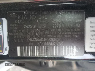 2016 Kia Optima Hybrid EX with VIN KNAGN4AD4G5093852, listed as a Copart auction lot 72550354 with 141,465 mi miles and Salvage Title. Bid and sale history available at carsss.com. Image 15.