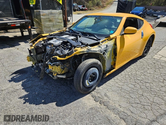 2017 Nissan 370Z with VIN JN1AZ4EH9HM955466, listed as a Copart auction lot 55165475 with 151,694 mi miles and Salvage Title. Bid and sale history available at carsss.com. Image 2.