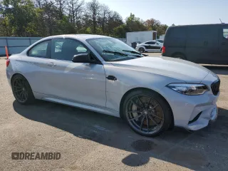 2021 BMW M2 Competition with VIN WBS2U7C05M7G54633, listed as a Copart auction lot 68432394 with 22,162 mi miles and Salvage Title. Bid and sale history available at carsss.com. Image 4.