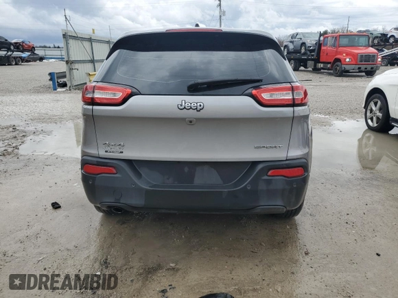 2017 Jeep Cherokee Sport with VIN 1C4PJMAB1HW578068, listed as a Copart auction lot 42719785 with 193,278 mi miles and Non Repairable. Bid and sale history available at carsss.com. Image 6.