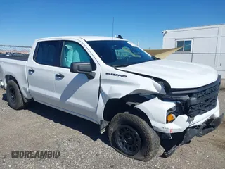 2024 Chevrolet Silverado 1500 Custom with VIN 1GCPABEK7RZ157809, listed as a IAAI auction lot 41632954 with 7,884 mi miles and . Bid and sale history available at DreamBid. Image 1.