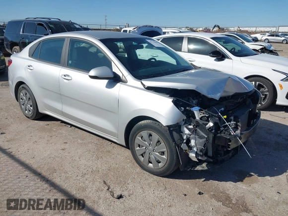 2020 Kia Rio LX with VIN 3KPA24AD5LE307716, listed as a IAAI auction lot 41774665 with 16,741 mi miles and . Bid and sale history available at DreamBid. Image 1.