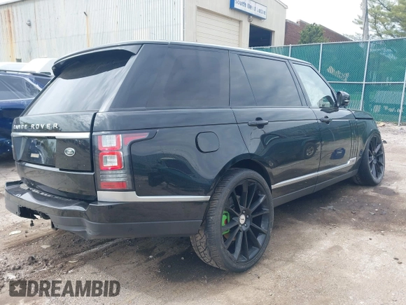 2014 Land Rover Range Rover Supercharged with VIN SALGS3TF8EA195740, listed as a IAAI auction lot 42190353 with 181,914 mi miles and . Bid and sale history available at DreamBid. Image 4.