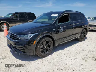 2024 Volkswagen Tiguan SE R-Line Black with VIN 3VVCB7AX0RM224988, listed as a Copart auction lot 56333575 with 1,158 mi miles and Salvage title. Bid and sale history available at DreamBid. Image 1.