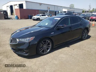 2019 Acura TLX w/A-Spec Pkg with VIN 19UUB1F68KA004325, listed as a Copart auction lot 54811755 with 90,070 mi miles and Salvage Title. Bid and sale history available at DreamBid. Image 1.