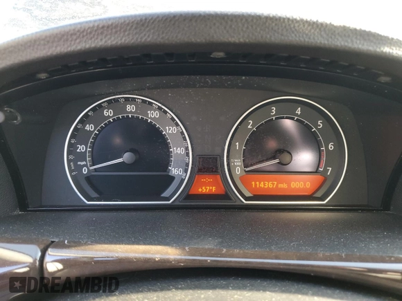 2008 BMW 7 Series 750Li with VIN WBAHN83598DT85862, listed as a Copart auction lot 41451835 with 114,367 mi miles and Non repairable. Bid and sale history available at DreamBid. Image 9.