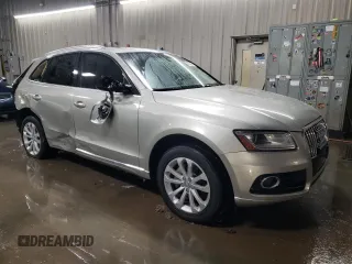 2015 Audi Q5 Premium Plus with VIN WA1LFAFP6FA099393, listed as a Copart auction lot 45502665 with 166,379 mi miles and Salvage title. Bid and sale history available at DreamBid. Image 4.
