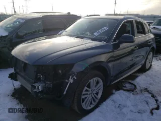 2018 Audi Q5 Premium Plus with VIN WA1BNAFY2J2010039, listed as a Copart auction lot 38056243 with 69,455 mi miles. Bid and sale history available at carsss.com. Image 1.