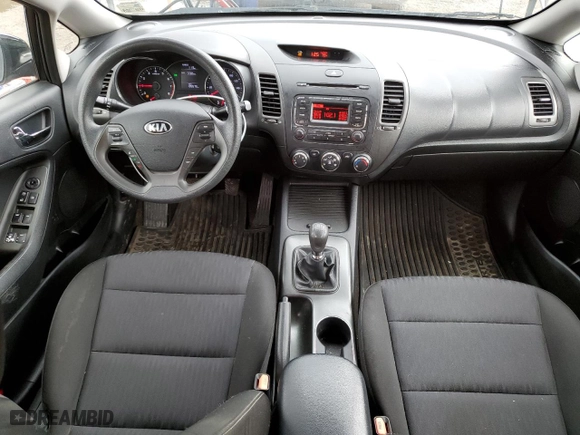 2016 Kia Forte LX with VIN KNAFK4A64G5578238, listed as a Copart auction lot 43078145 with 135,576 mi miles and Salvage Title. Bid and sale history available at carsss.com. Image 8.
